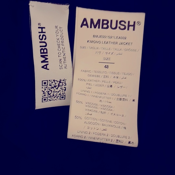 AMBUSH - black Lambskin kimono style jacket of the highest order. What a piece! - Picture 7 of 7